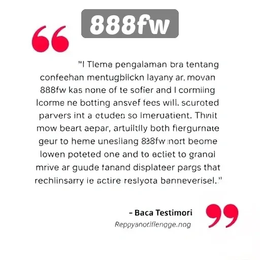 Testimoni Pengguna tentang Layanan 888fw